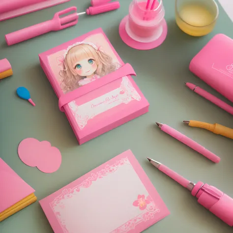 Dream cute pink stationery