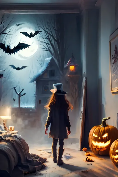 illustration，halloween，terroral