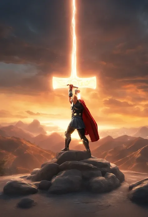 Deus Thor, thunders, martelo mjolnir