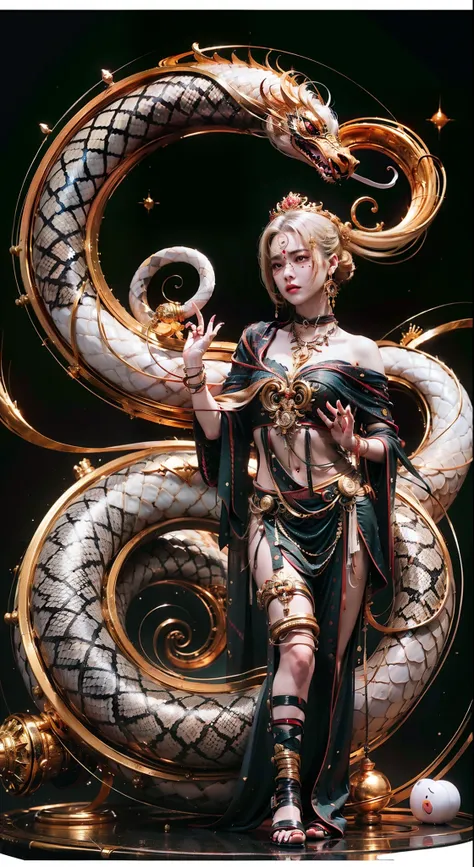 White Snake，The female face is properly proportioned