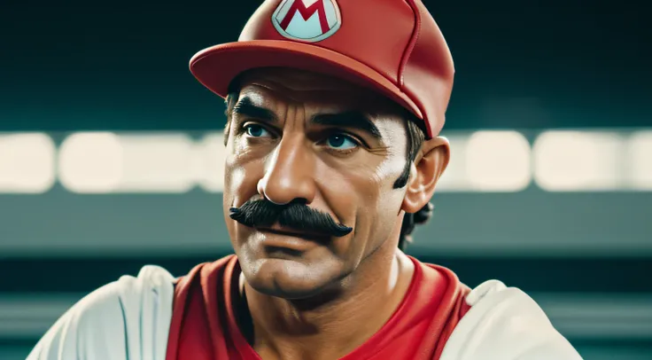 super mario realista full hd rosto visivel 4k cinematico