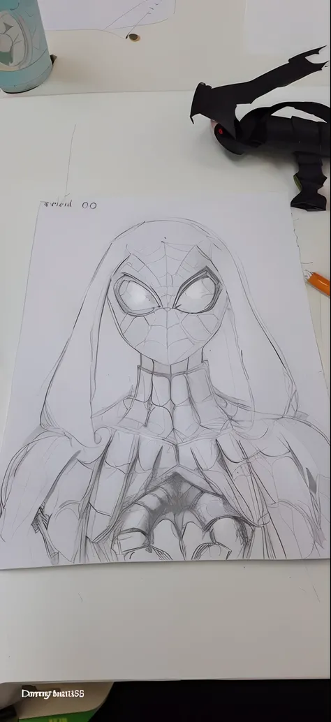 um close up de um desenho de uma aranha - homem com um capuz em, Desenho de quadrinhos da Marvel, desenho de quadrinhos, fanart detalhado, inspirado em Hiromu Arakawa, with symmetrical head and eyes, Mulher-Aranha!!, Retrato do Homem-Aranha, Mulher-Aranha!...