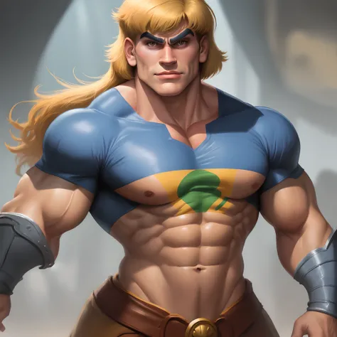 Desenhe o he-man com a camisa do internacional