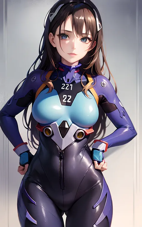 Evangelion suit, beautiful girl