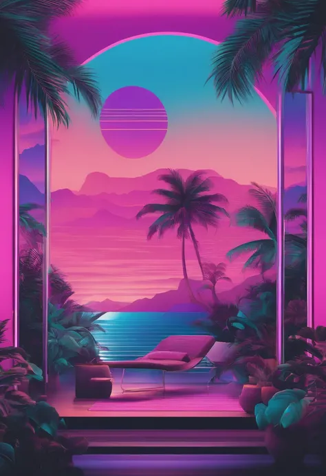 vaporwave, shade, vapor, vector