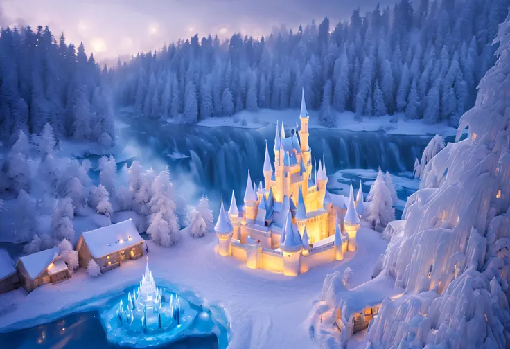 (best quality,4k,8k,highres,masterpiece:1.2),ultra-detailed,realistic,photorealistic:1.37,hdr,uhd,studio lighting,physically-based rendering,sharp focus,extreme detail description,professional,vivid colors,bokeh,ice castle,glittering ice crystals,majestic ...