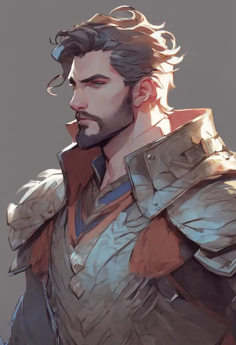 "Dnd human, male, man, manly, light paladin, curly brunette, blue eyes, big, musular, plate mail, himbo"

"head and shoulders portrait, 8k resolution concept art portrait by Greg Rutkowski, Artgerm, WLOP, Alphonse Mucha dynamic lighting hyperdetailed intri...