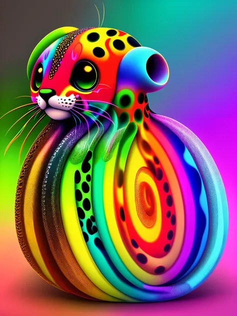 Rainbow cheetah octopus