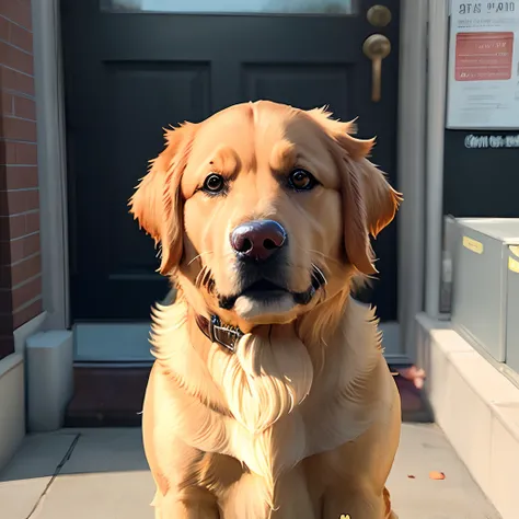 golden retriever gangster