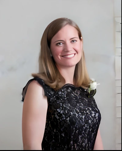 smiling woman in black dress with white flower in her hair, miranda meeks, alana fletcher, blair armitage, laura watson, meredith schomburg, by Mardi Barrie, olivia kemp, unknown, by Meredith Dillman, jennifer wuestling, gina heyer, vp of marketing, oscar ...