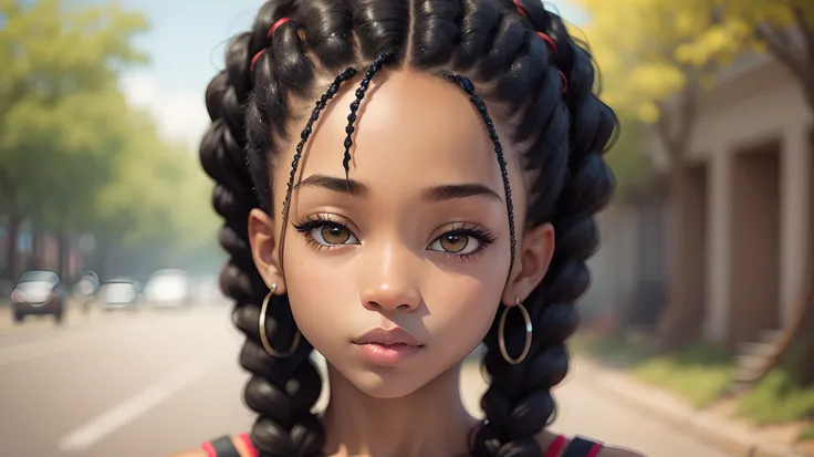 black girl with braids --auto --s2