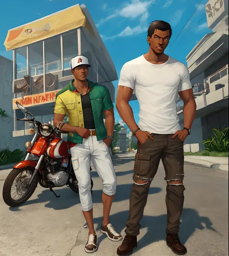 Carl Johnson with Tommy Vercetti