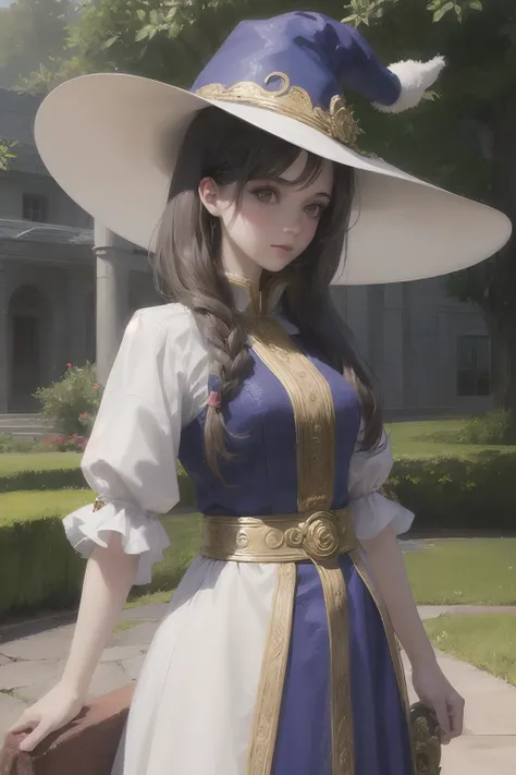 1girl, mage,hat, extremely detailed,looking at viewer(masterpiece, best quality:1.2) --auto