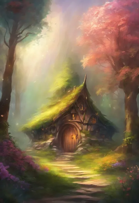 Forest Hut Fantasy Magic Spring