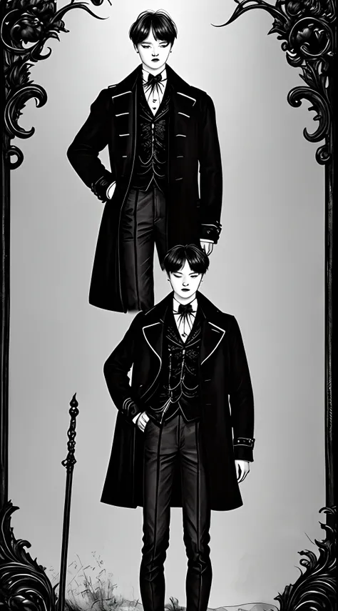 Taehyung com roupa victoriana