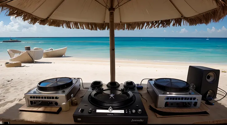 Imagine a senarius, on a paradisiacal beach with a DJ table