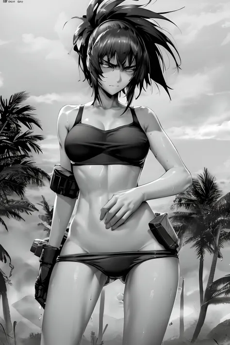 bra and panty, serious, dominant, seductive, sexy, military, desert. Cammo, Tactical. Armor, Sun, hot, Sargent, sleeveless, perfect hands, wet, wetting, summer, water, tropical.