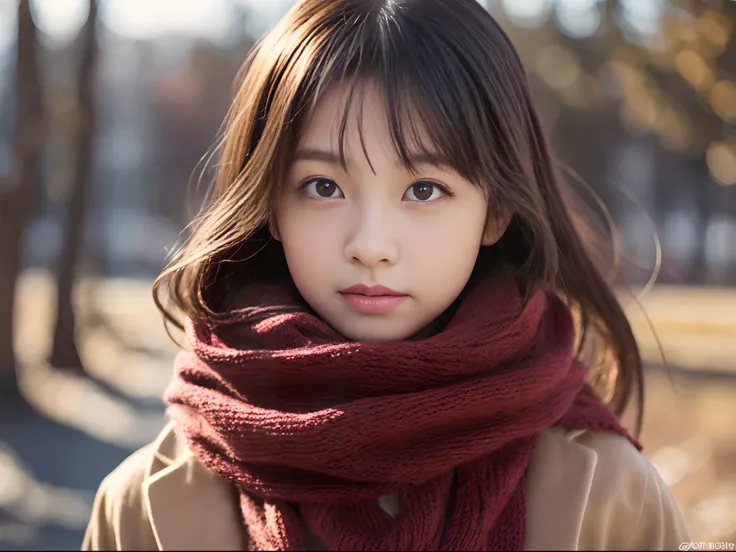 「​masterpiece」「Top image quality」「Ultra-high-density CG」Winter scene、Winter Outfit、girl with