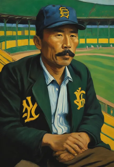 Van Gogh painted a portrait of Hanshin Tigers coach Kakefu