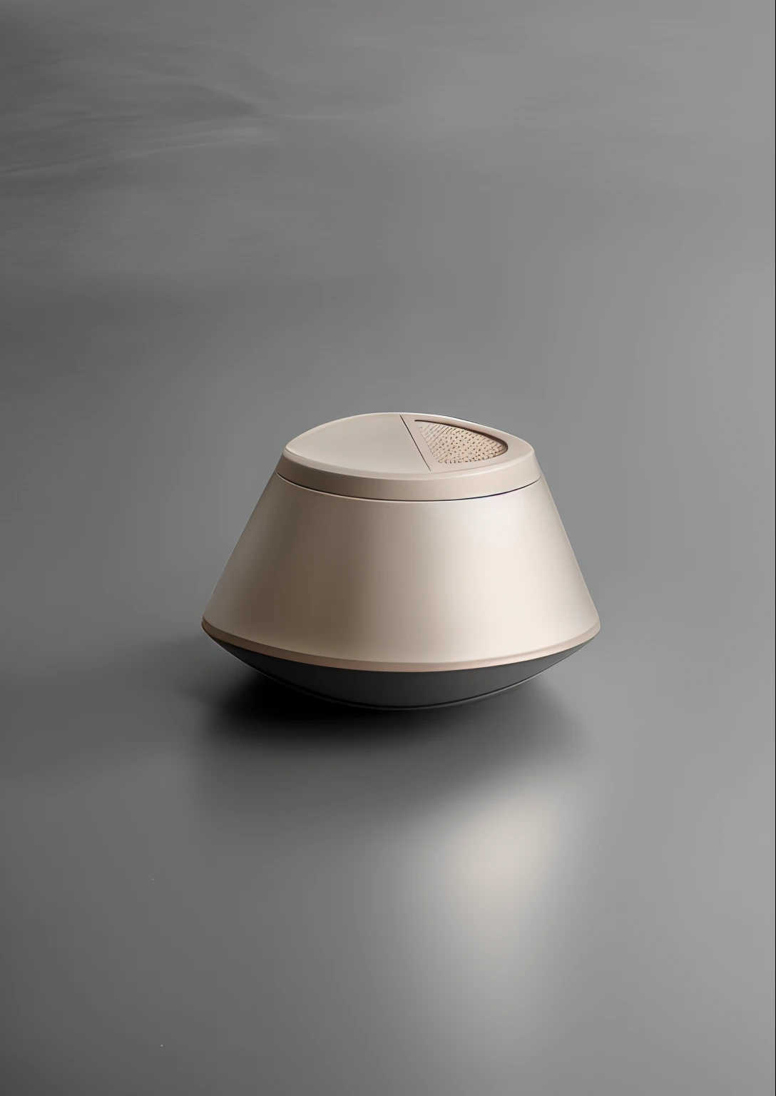 Design a sleek and modern plastic inhalant with an innovative half-moving top. The surface boasts a luxurious texture that exudes elegance and sophistication. Picture this high-resolution photograph capturing the exquisite craftsmanship of the inhalant, sh...