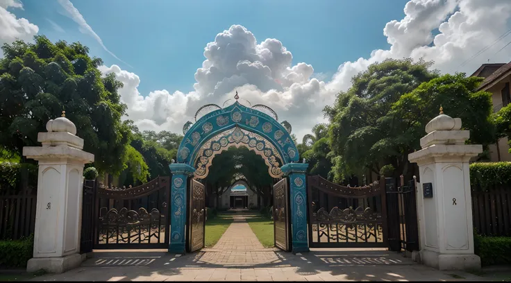 Imagine standing before a grand gate, gracefully centered on Rupayan City in Uttara Smriti, Bangladesh. This magnificent structure emanates beauty, with intricate designs and a mesmerizing allure. The gates arch frames a sight to behold: a sky painted with...