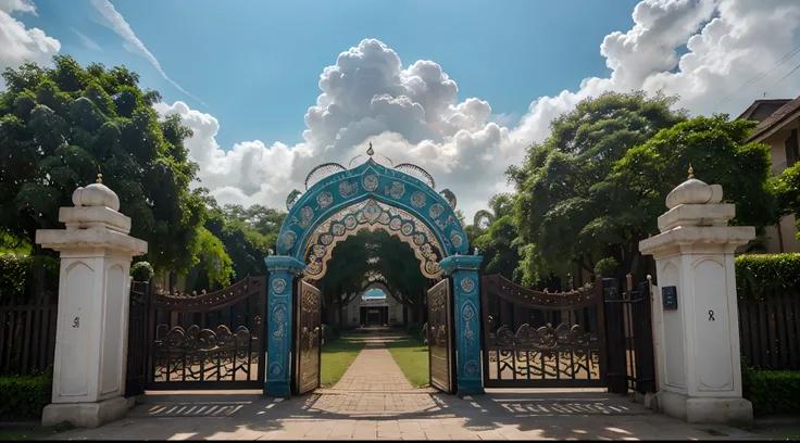 Imagine standing before a grand gate, gracefully centered on Rupayan City in Uttara Smriti, Bangladesh. This magnificent structure emanates beauty, with intricate designs and a mesmerizing allure. The gates arch frames a sight to behold: a sky painted with...