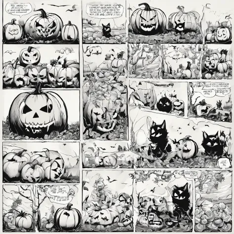 Halloween outfits（best qualtiy，8K pumpkin skeleton,Masterpiece）When the skeleton pumpkin appears，Bats only hear, unseen，Pumpkin girl，borgar，pumpkins，Bat explosion，That whistle echoed for a long time，Its like a prelude to impending death，The image of pumpki...