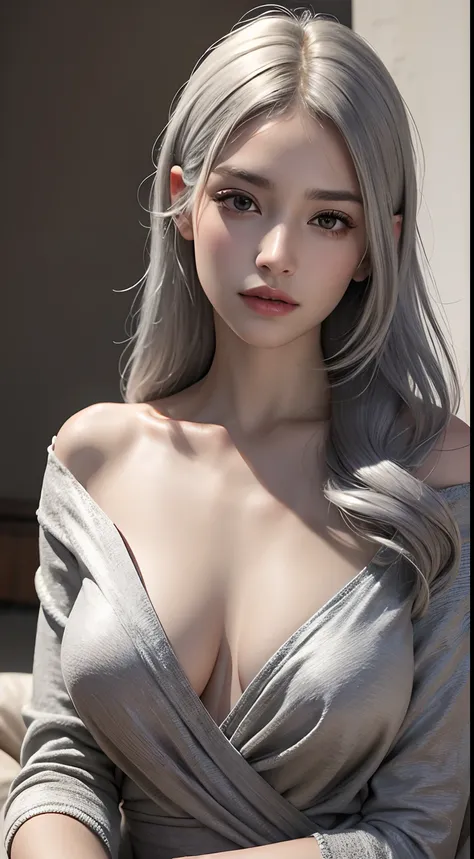 Best quality, masterpiece, ultra high res, (photorealistic:1.4), raw photo, 1girl, silver hair