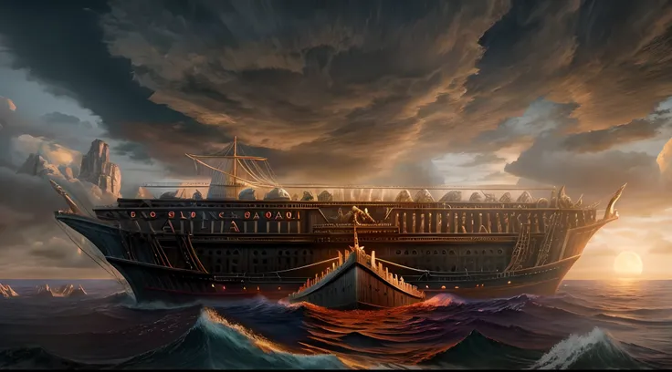 Ark of Noah, alta qualidade, 8k, cinemactic