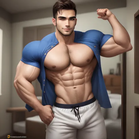 Homem brasileiro musculoso