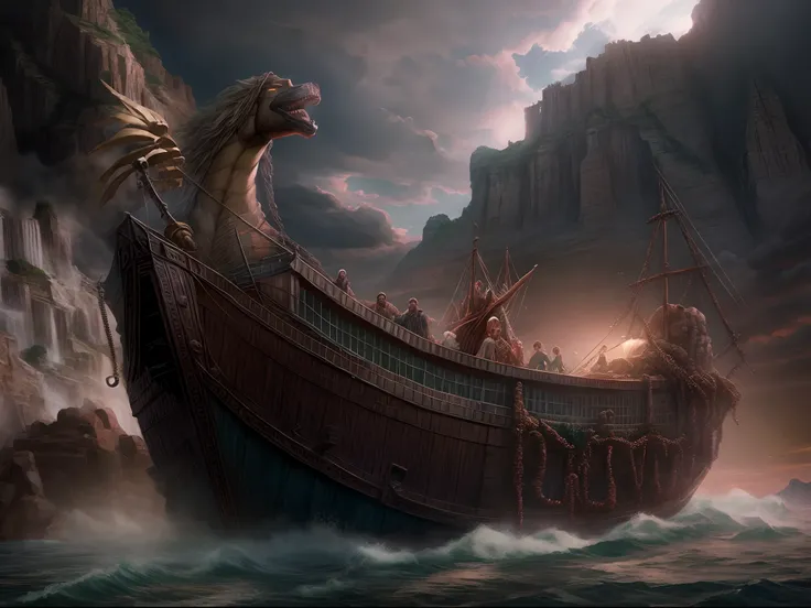 Ark of Noah, alta qualidade, 8k, cinemactic