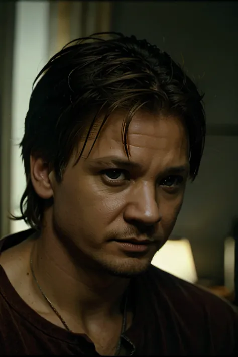 Jeremy Renner as Jeffrey Dahmer in 2002