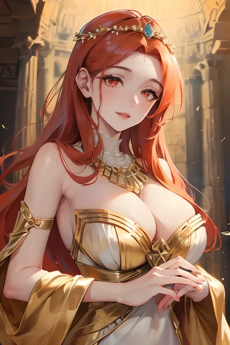 Official Art, master piece, sharp focus, (goddess, beautiful Greek woman, mature, perfect:1.3), (very beautiful:1.3) beauty, Delicate and beautiful hair, eyes and face, realistic, ultra detailed, beautiful girl, particle bright white, (side lighting:1.2), ...