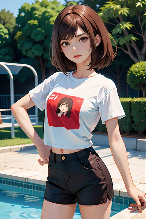 ,la mejor calidad ,pelo largo  , caucasian anime girl max caulfield ,ojos grandes , , brown hair , feliz , , piel suave, , ojos ...