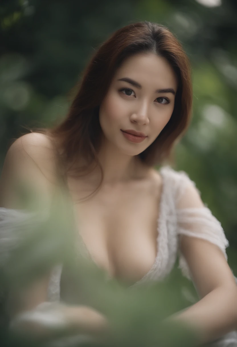 Best Quality, Face Focus, Soft light, 超A high resolution,Raw photo,Beautiful woman,Glossy lips, Double eyelids in both eyes,Smiling smile、,Natural makeup,wet the whole body with water,barechested,exposing the nipple areola,,Focus buttocks,Keep an eye on yo...