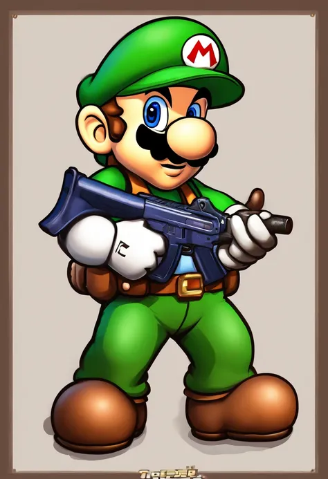 Super Mario as a character of Counter Strike 2