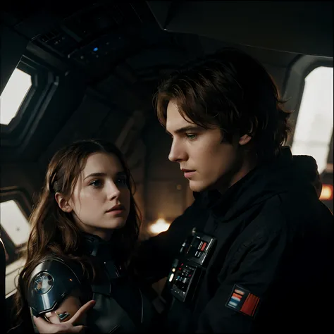 Romantic, Star Wars, space opera relationship between Anakin Skywalker and Hayley Marshall