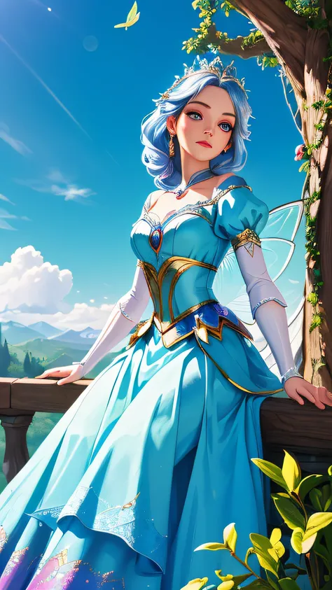 high quality, 8K Ultra HD, envision Cinderella in her childhood, fantasy high magic concept art, fantasy art, fairy tale, high quality face expression