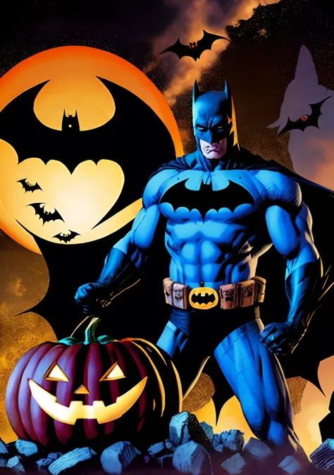 Halloween estilo DC Comics by Jim lee, Batman na festa do Halloween