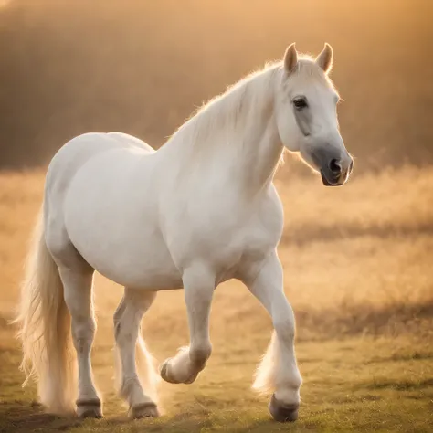 Child standing next to a white horse, uma foto de Wayne England, Vencedor do Concurso Pixabay, romantismo, morning golden hour, Hora de Ouro Brilhante, in the sunset, Luz do Amanhecer, Sunset light, Luz da Hora Dourada, Luz dourada suave, Luz dourada, in t...