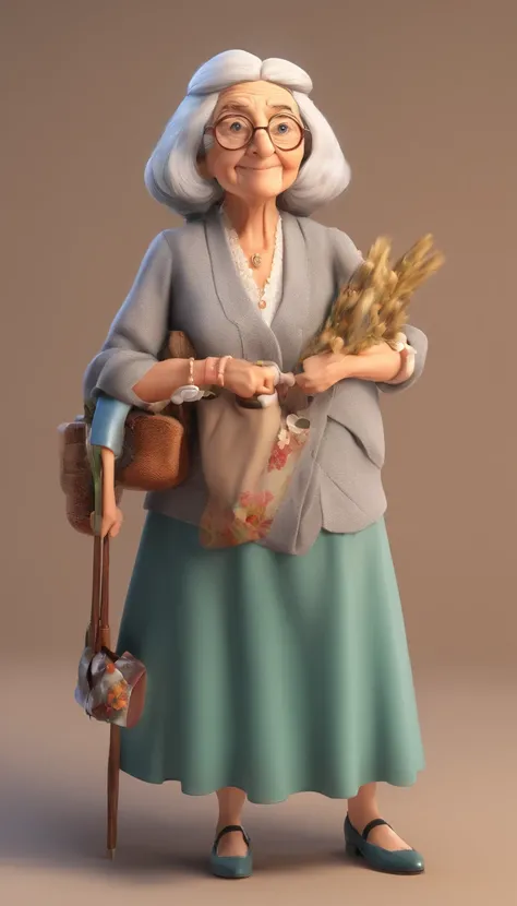 (Old lady:1.4), with gray long hair, strict face, house wife, aunt look.