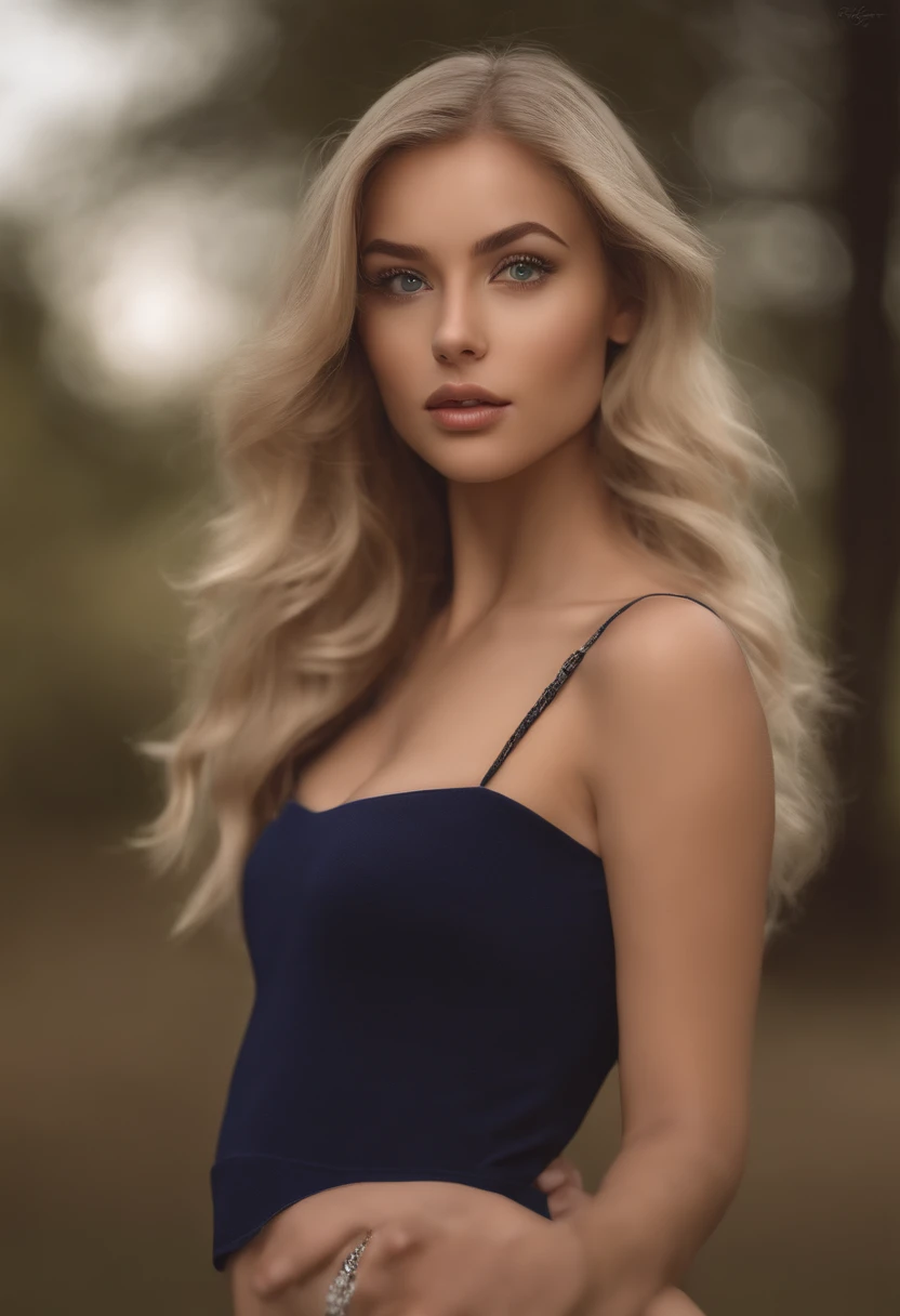 arafed woman fully , sexy girl with blue eyes, ultra realistic, meticulously detailed, portrait sophie mudd, blonde hair and large eyes, selfie of a young woman, bedroom eyes, violet myers, without makeup, natural makeup, looking directly at the camera, fa...