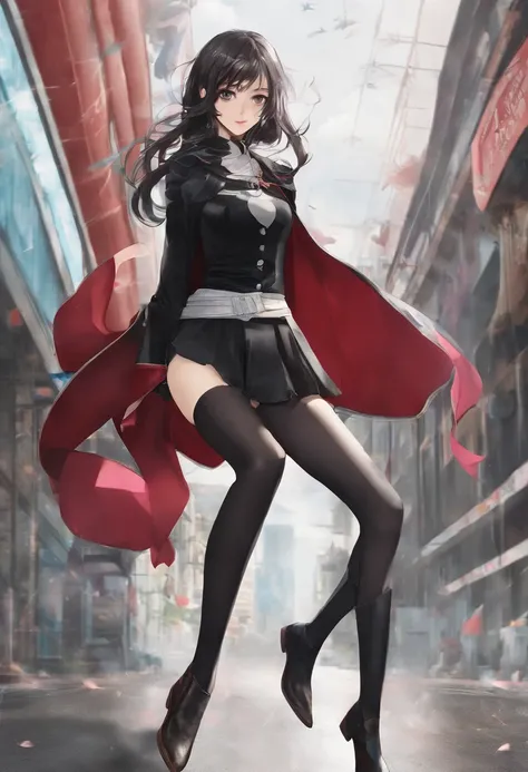 Beautiful girl fighting、japanes、Cute Beautiful Girl、(((Wear black tights on your beautiful legs.)))、(((beauty legs)))、(((Painful look)))、((((Make the most of the original image)))、(((Supergirl Costume)))、(((beautiful hairl)))、(((Injured)))、(((Feet must nec...