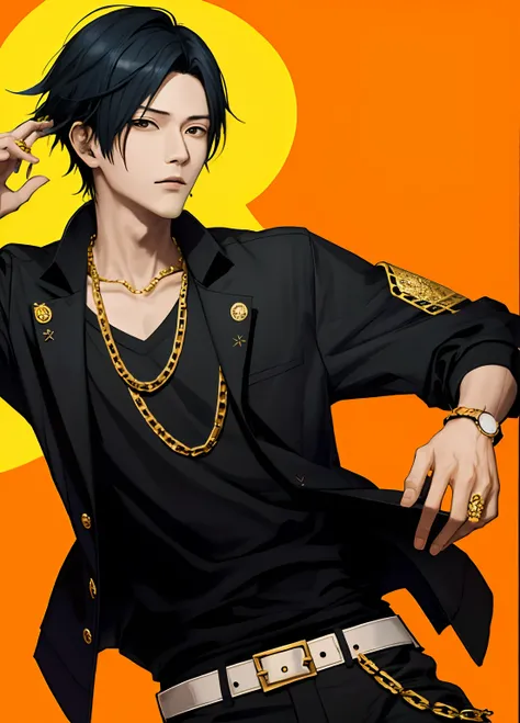 Yusuke kitagawa as a thug and wearing gold chain