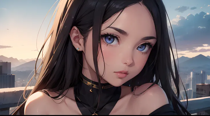 ((masterpiece , best quality)), sks woman, expressive eyes, olivia rodrigo, ((anime)), serenity, anime art , luminism, focus on ...