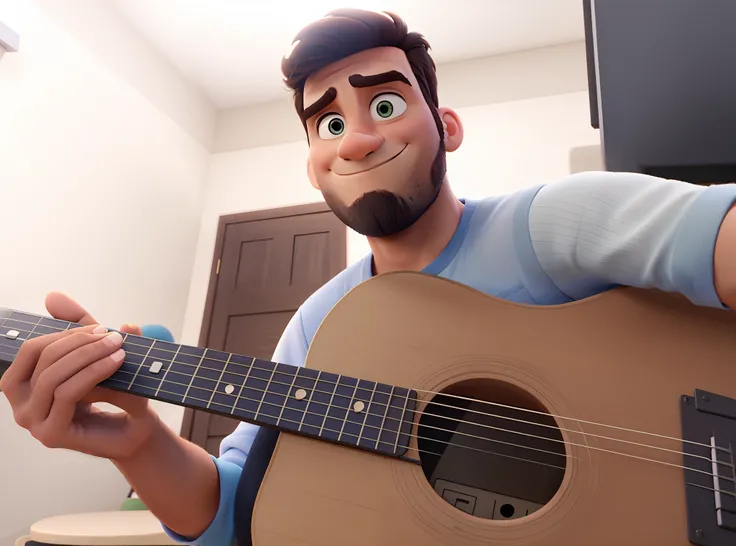 Um homem estilo Disney Pixar, alta qualidade, melhor qualidade