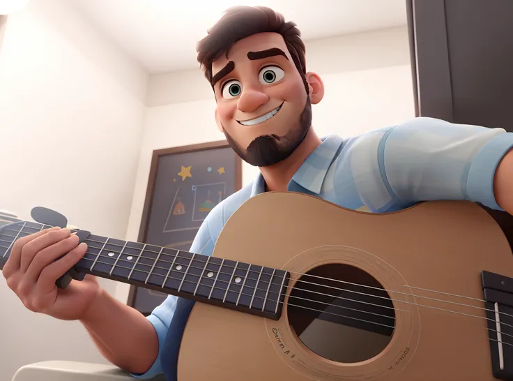 Um homem estilo Disney Pixar, alta qualidade, melhor qualidade