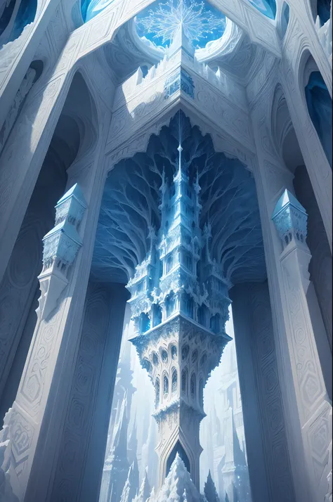 Masterpiece, top quality, best quality, official art, beautiful and aesthetic:1.2, extreme detailed, (fractal art:1.3) Behold the grandeur of the Ice Palace, a dwelling fashioned entirely from enchanted ice. The frigid air is strangely comfortable, and the...