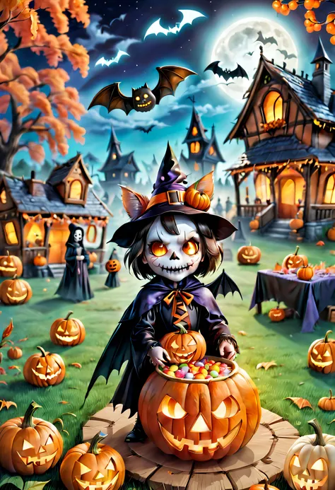 when you think of halloween，what comes to your mind？maybe black and orange ornaments，scary ghosts and jack-o'-lanterns，and endle...