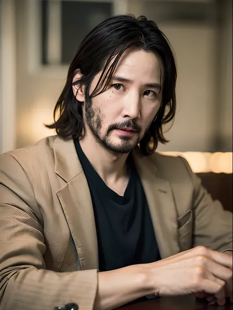 top-quality、1 male、Uncle、30-years old、japanes、male people、Modern、John Wick、Keanu Reeves